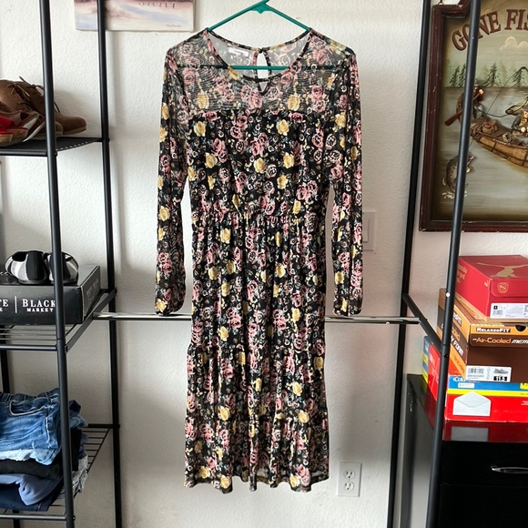 Maurices Dresses & Skirts - Long Sleeve Floral Dress